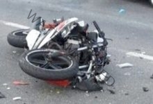 إصابة شخصين إثر انقلاب دراجة نارية فى العياط