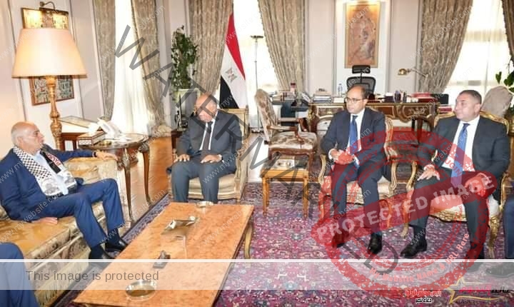 وزير الخارجية يلتقي أمين سر اللجنة المركزية لحركة فتح في القاهرة