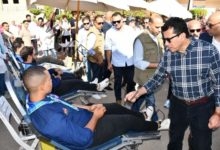 وزير الشباب والرياضة يطلق الحملة القومية للتبرع بالدم علي مستوي الجمهورية