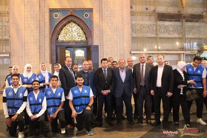 وزير الشباب والرياضة يشهد اطلاق الفوج الأول لقطار الشباب والتجهزالي الاقصر واسوان