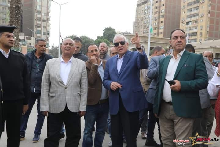 محافظ الجيزة يتفقد أعمال التطوير بمحيط المشروعات القومية بجنوب والعمرانية والمنيرة والعجوزة
