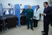 إنتصار السيسي تطمئن على أطفال فلسطين بمستشفى العاصمة الإدارية الجديدة 