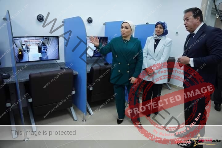 إنتصار السيسي تطمئن على أطفال فلسطين بمستشفى العاصمة الإدارية الجديدة 