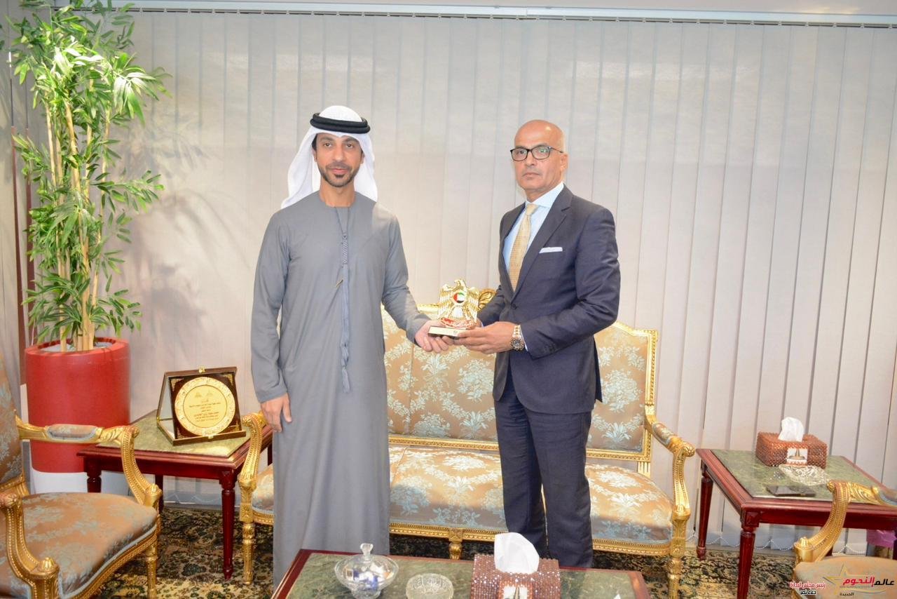 رئيس جامعة عين شمس يستقبل ملحق التعليم وعلوم التكنولوجيا لدولة الإمارات بالقاهرة