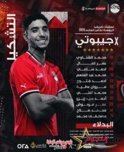 فيتوريا يعلن تشكيل منتخب مصر لمباراة جيبوتي في تصفيات كأس العالم ٢٠٢٦ 