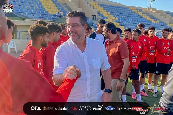 منتخب الشباب يخوض مرانه الثاني بحضور فيتوريا وأبو الوفا 
