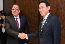 السيسي يلتقي مع السيد "فوميو كيشيدا" رئيس وزراء الياباني