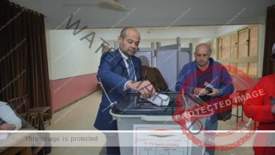 رئيس البورصة المصرية يدلي بصوته في الانتخابات الرئاسية