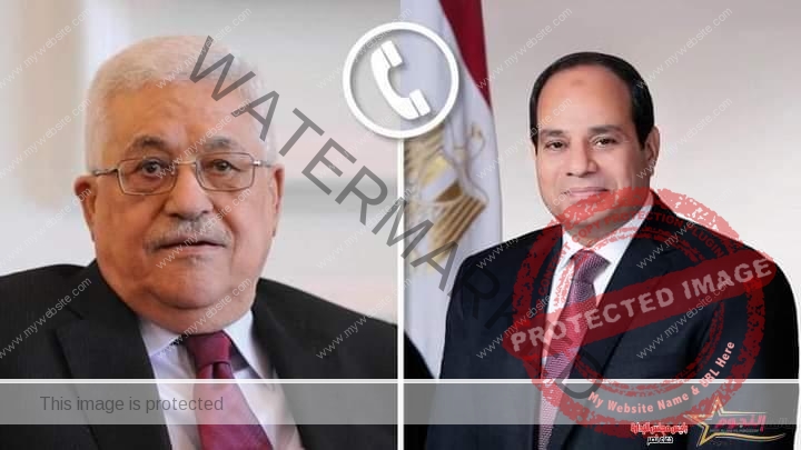 الرئيس السيسي يتلقي اتصالًا هاتفيًا من الرئيس الفلسطيني محمود عباس