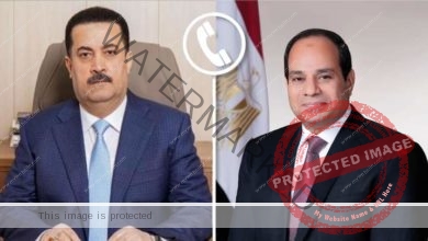 السيسي يتلقي اتصالاً هاتفياً من السيد محمد شياع السوداني رئيس وزراء العراق