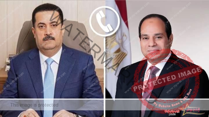 السيسي يتلقي اتصالاً هاتفياً من السيد محمد شياع السوداني رئيس وزراء العراق