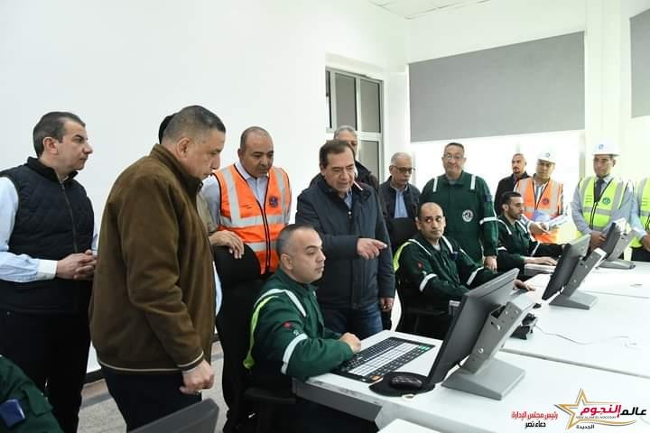 الملا يتفقد المنطقة الجغرافية البترولية بطنطا