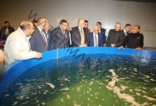 وزيرا الزراعة والتنمية المحلية ومحافظ بورسعيد يتفقدون مفارخ الأسماك ببورسعيد