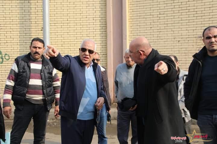 محافظ الجيزة يتفقد نسب أعمال طلاء العقارات المحيطة لمحطة قطارات الصعيد ببشتيل ورفع كفاءة المنطقة المحيطة