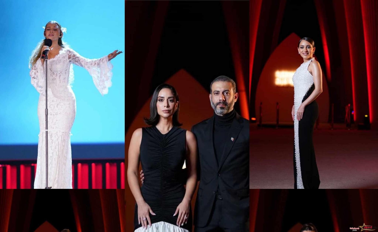 الأبيض والأسود يعكسان أناقة النجمات في حفل افتتاح مهرجان الجونة السينمائي 2023