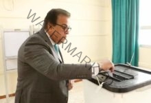 وزير الصحة يدلي بصوته في الانتخابات الرئاسية خلال أول أيام الاقتراع