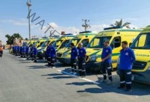 وصول 11 سيارة إسعاف مجهزة من الهلال الأحمر الليبي إلى العريش