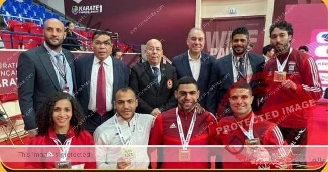 وزير الرياضة يُثني على أداء أبطال مصر في الدوري العالمي للكاراتيه