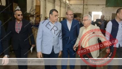 "وزير الدولة للإنتاج الحربي" يتابع انتظام سير العمل في "حلوان للأجهزة المعدنية"