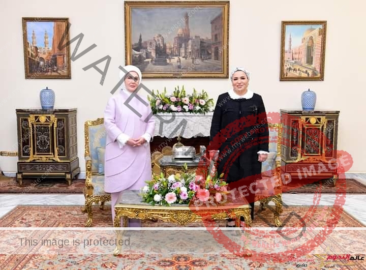 انتصار السيسي: زيارة غالية وخطوة عزيزة للسيدة التركية الأولى على أرض مصر
