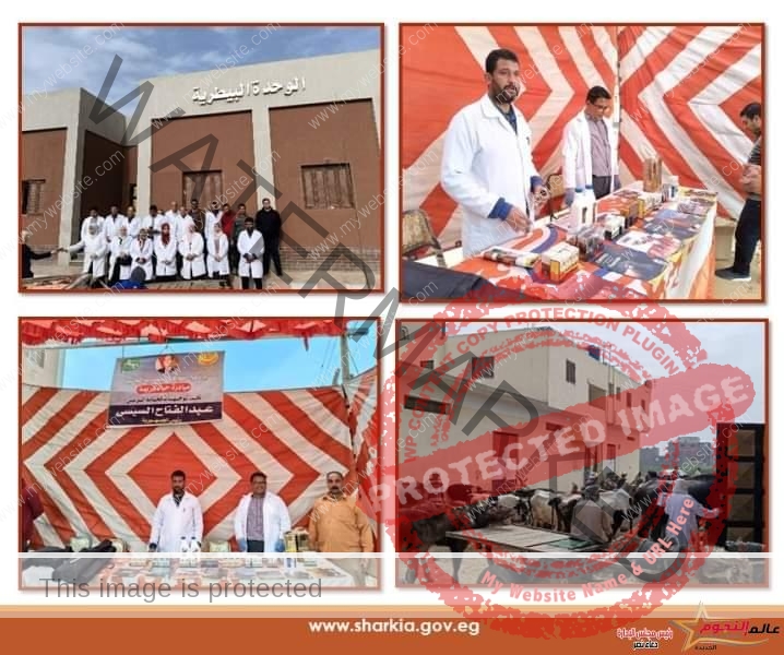 بيطري الشرقية ينظم قافلة طبية علاجية بيطرية مجانية بقرية شهداء بحر البقر ٢ 