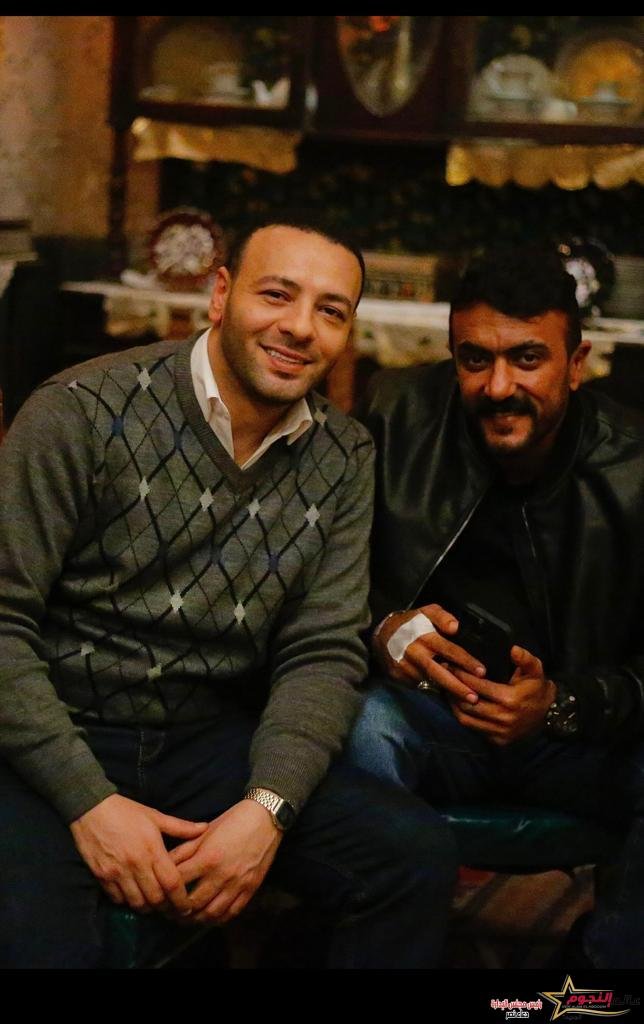 اول صورة تجمع محمد احمد ماهر وأحمد العوضي في مسلسل "حق عرب"