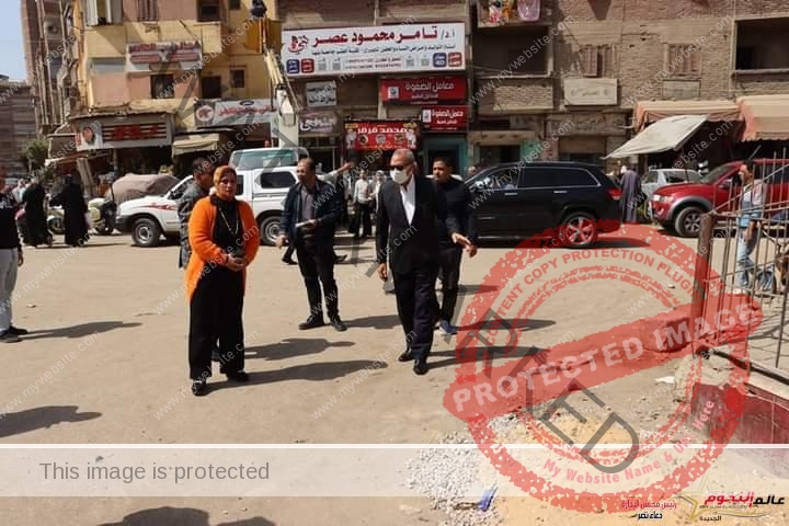 محافظ القليوبية يتفقد أعمال تطوير ورصف طريق ابو حشيش بمدينة بنها