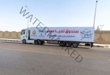 صندوق تحيا مصر يطلق 101 شاحنة تزن 1616طن لإغاثة أهل غزة