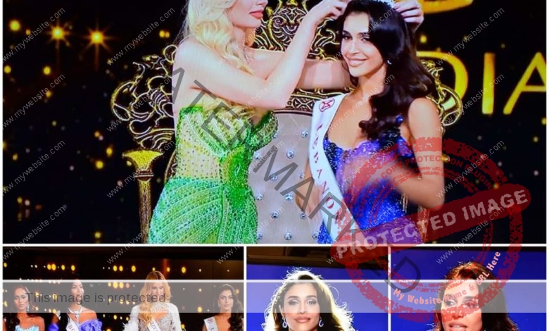 تتويج ياسمينا زيتون وصيفة أولى ضمن حفل انتخاب ملكة جمال العالم