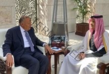 وزير الخارجية سامح شكري يعقد اجتماعاً ثنائياً مع أخيه رئيس مجلس الوزراء وزير خارجية دولة قطر