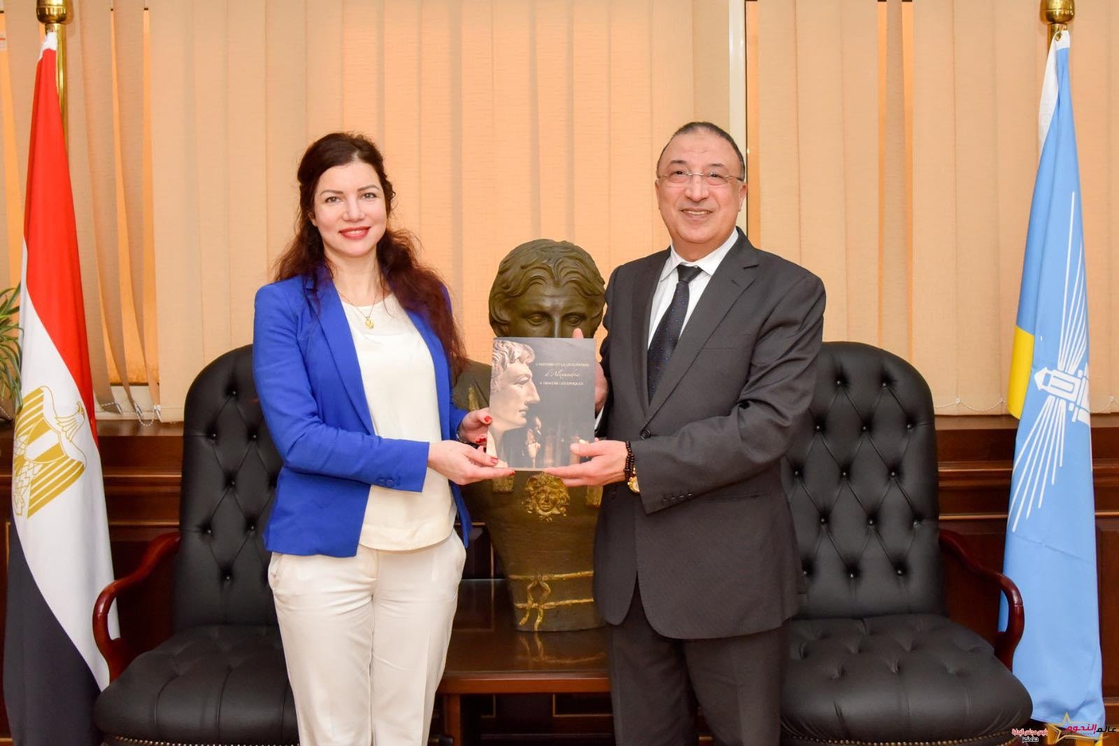 محافظ الإسكندرية يبحث مع قنصل عام فرنسا تعزيز سبل التعاون بين البلدين