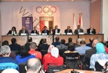 وزير الرياضة والسفير الفرنسي يشهدان مؤتمر صحفي بحضور رئيسا اللجنة الأوليمبية والبارالمبية