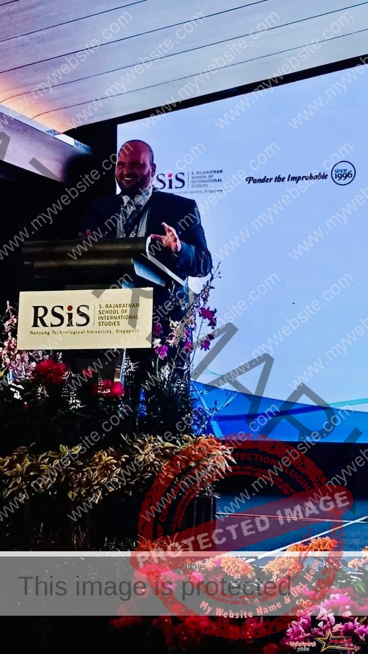 كلمة مستشار مفتي الجمهورية في مؤتمر "التجارِب الوطنية في مكافحة الإرهاب" بسنغافورة