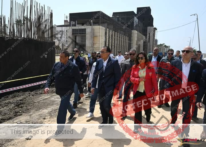 مدبولي تفقد أعمال إنشاء مبنى ديوان عام محافظة دمياط وتطوير المنطقة المُحيطة