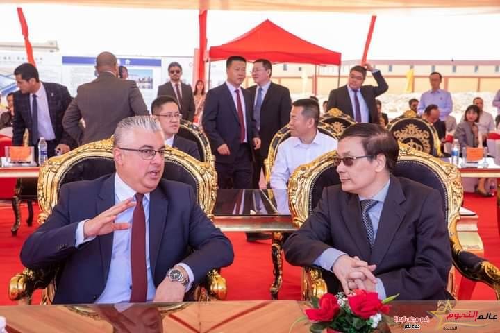 رئيس اقتصادية قناة السويس يشهد مراسم وضع حجر أساس مصنع "شين شينغ" لمواسير حديد الدكتايل