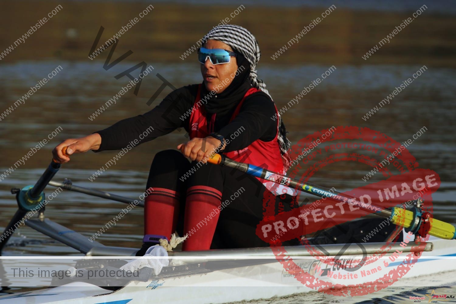 غاده ندا تفوز بالمركز الأول بـ بطولة كأس العالم للتجديف بـ إيطاليا