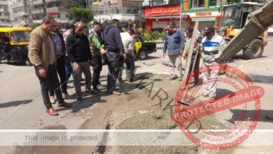محافظ الإسكندرية يتابع أعمال ترميم الحفر والمطبات بالشوارع الرئيسية والجانبية