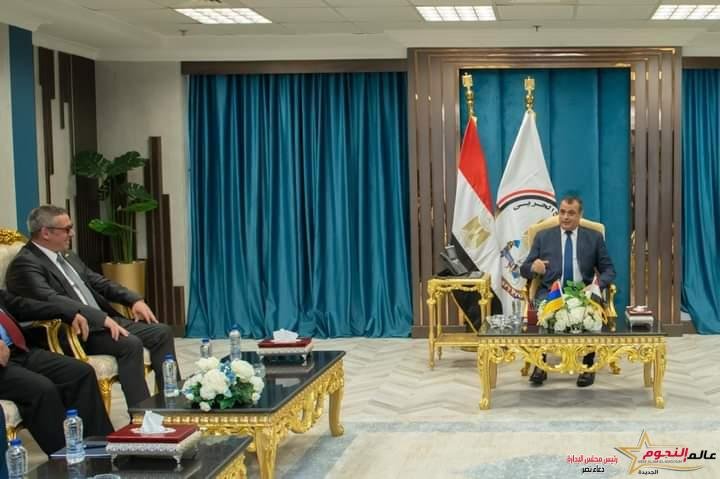 وزير الدولة للإنتاج الحربى يستقبل رئيس لجنة الصناعة العسكرية الأرمينية لبحث أوجه التعاون المشترك