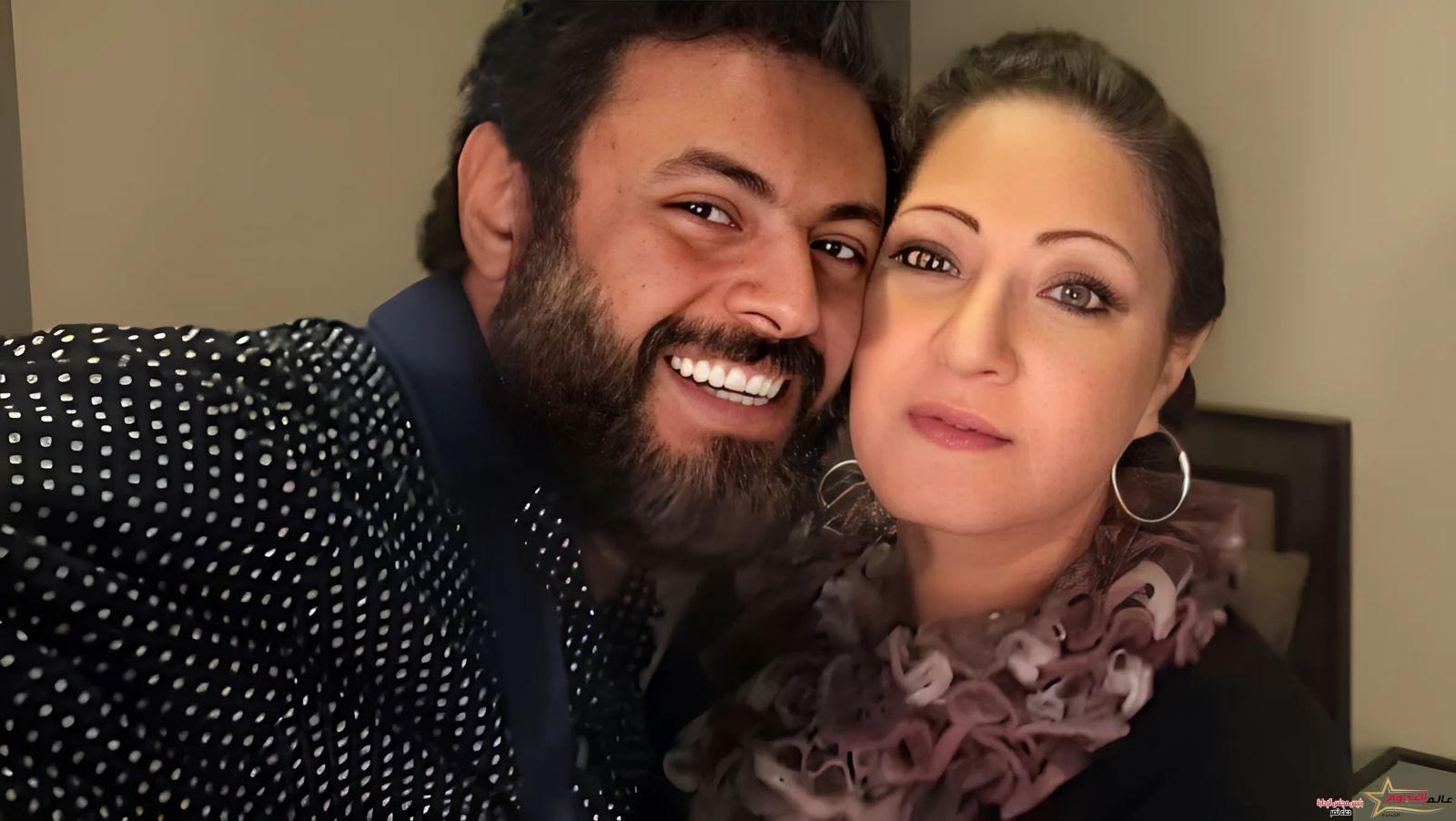الفنانة عنبر تهنئ زوجها الفنان محمد الأطوني بـ عيد ميلاده