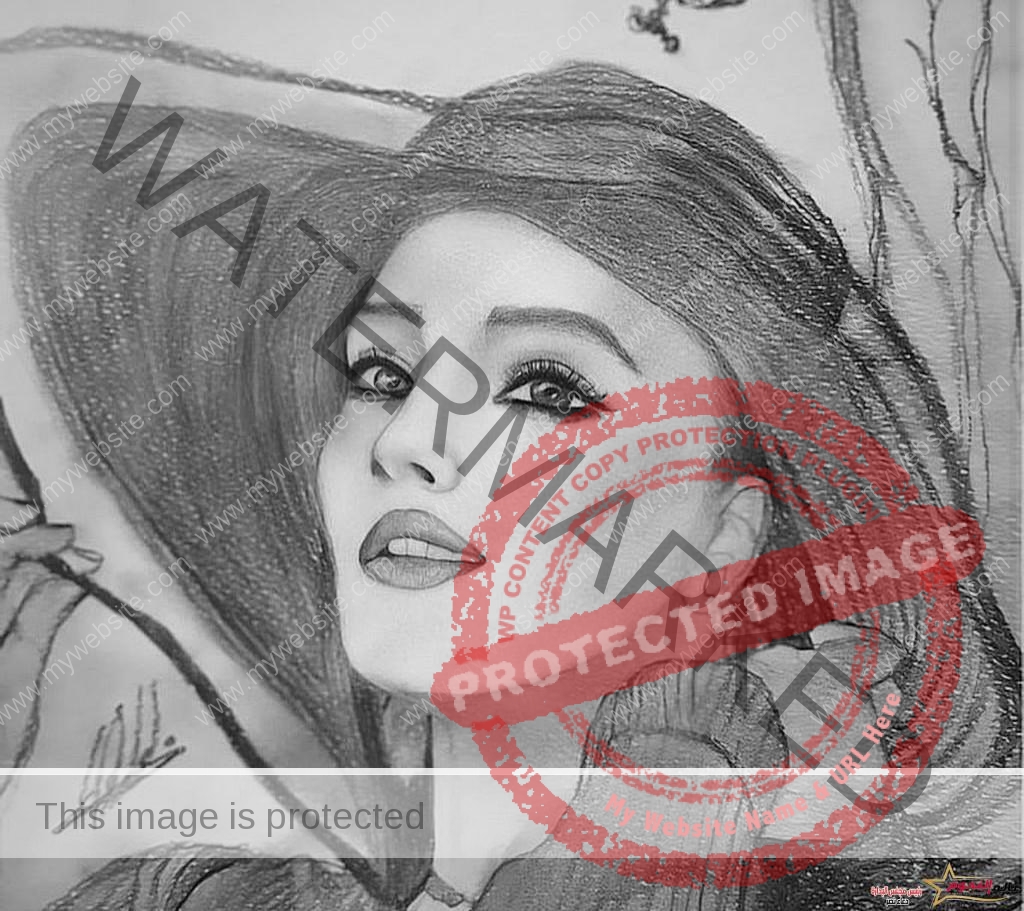 الرسام الشهير شربل حلال يبدع في رسم لوحة فنية للإعلامية العالمية سهام حليلة 