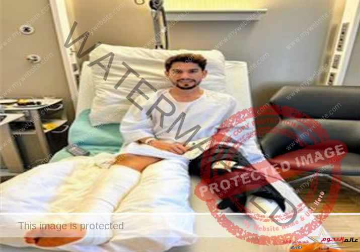 شكري لاعب سيراميكا يجري جراحة الرباط الصليبي في ألمانيا