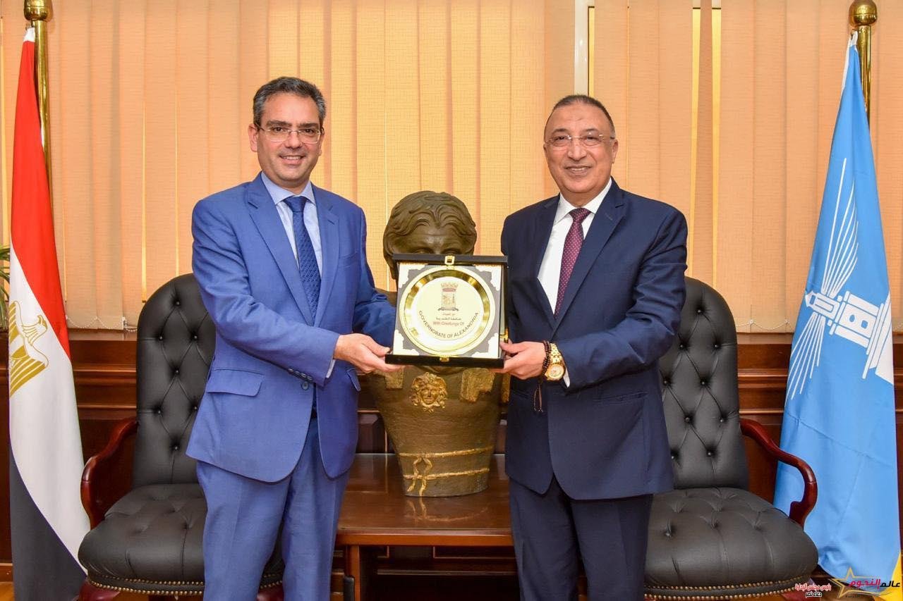 محافظ الإسكندرية يستقبل سفير مالطا لبحث سبل التعاون المشترك بين الجانبين