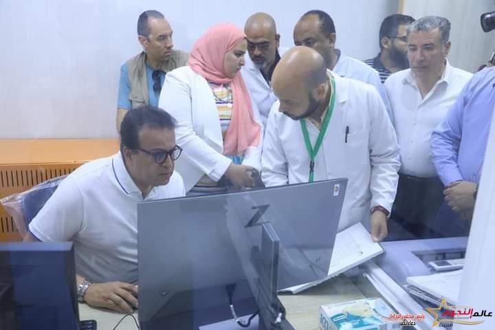 وزير الصحة يتفقد مستشفى الحمام المركزي بمحافظة مطروح 1 وزير الصحة يتفقد مستشفى الحمام المركزي بمحافظة مطروح