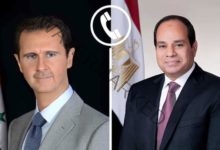 السيسي يتلقى اتصالًا هاتفيًا من بشار الأسد