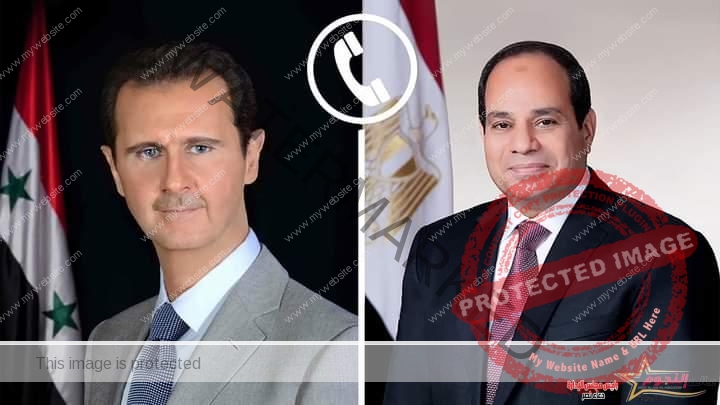 السيسي يتلقى اتصالًا هاتفيًا من بشار الأسد