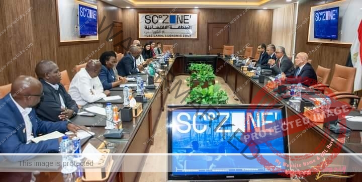 رئيس اقتصادية قناة السويس يستقبل وفد هيئة المنطقة الاقتصادية الخاصة بكينيا SEZA