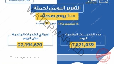  عبدالغفار: حملة «100 يوم صحة» قدمت أكثر من 22 مليون و194 ألف خدمة مجانية خلال 14 يوما