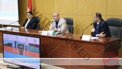 محافظ بني سويف خلال افتتاحه للندوة التوعوية لبرنامج النمو الأخضر الشامل