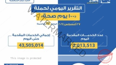 عبدالغفار: حملة «100 يوم صحة» قدمت أكثر من 43 مليون و505 آلاف خدمات مجانية خلال 27 يوما