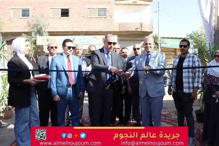 محافظ الفيوم يفتتح محطة صرف صحي دفنو 
